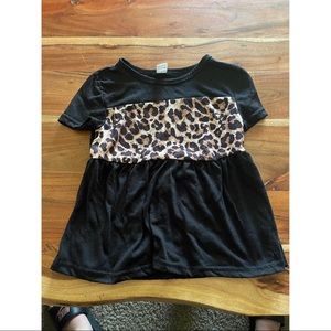 Girls Cheetah Block Tee